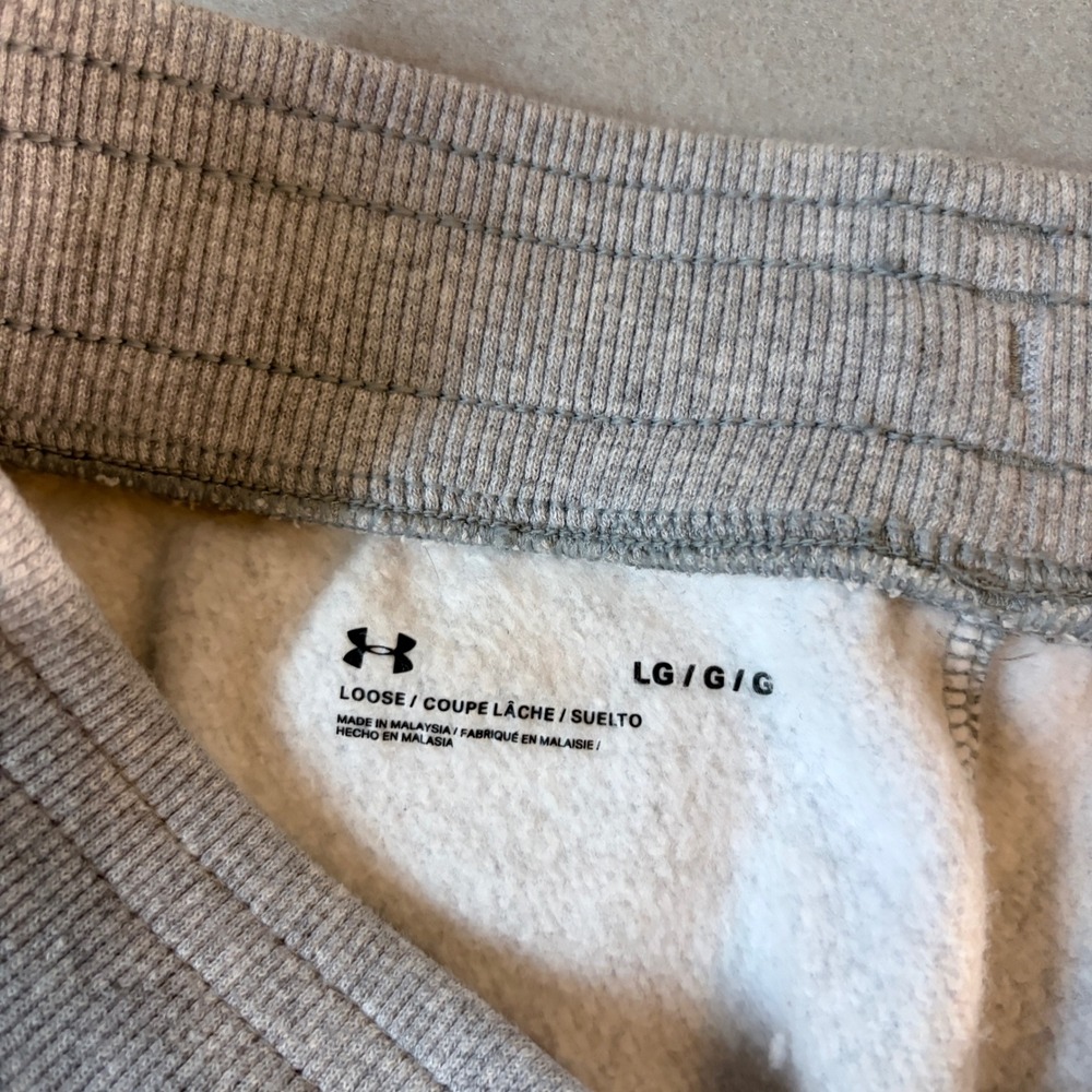 Under Armour Norman North Timberwolves Joggers Mens Large Gray Loose Sweatpants - Picture 3 of 7